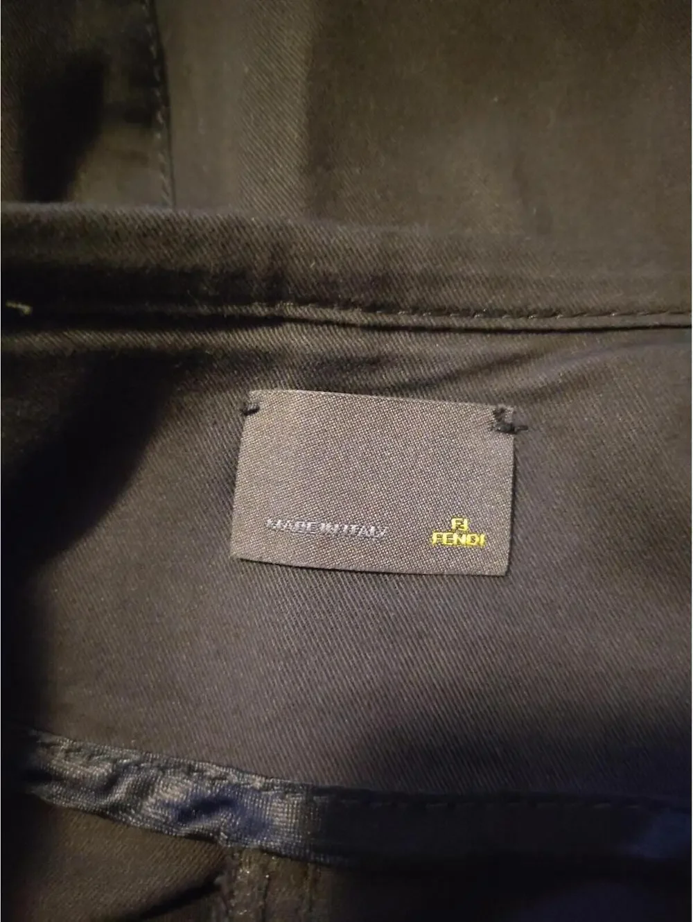 Fendi Black Pencil Skirt Tapered Waist Size US 8 - Picture 8 of 10